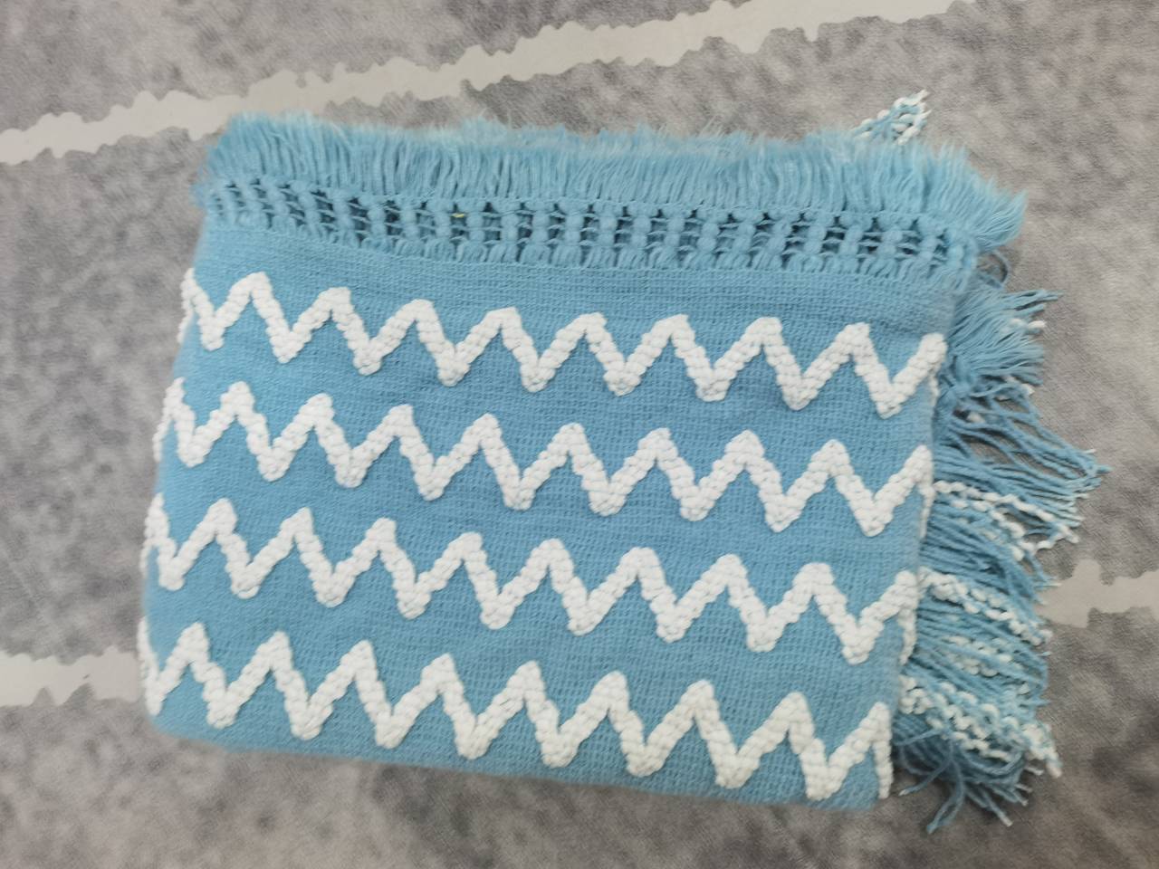 yarn knitted chennille blanket for safa &bed