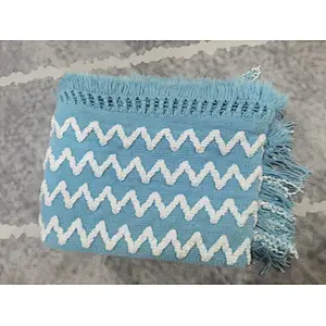 yarn knitted chennille blanket for safa &bed
