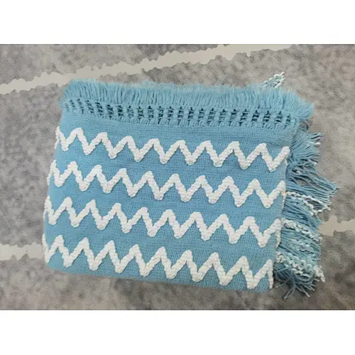 yarn knitted chennille blanket for safa &bed
