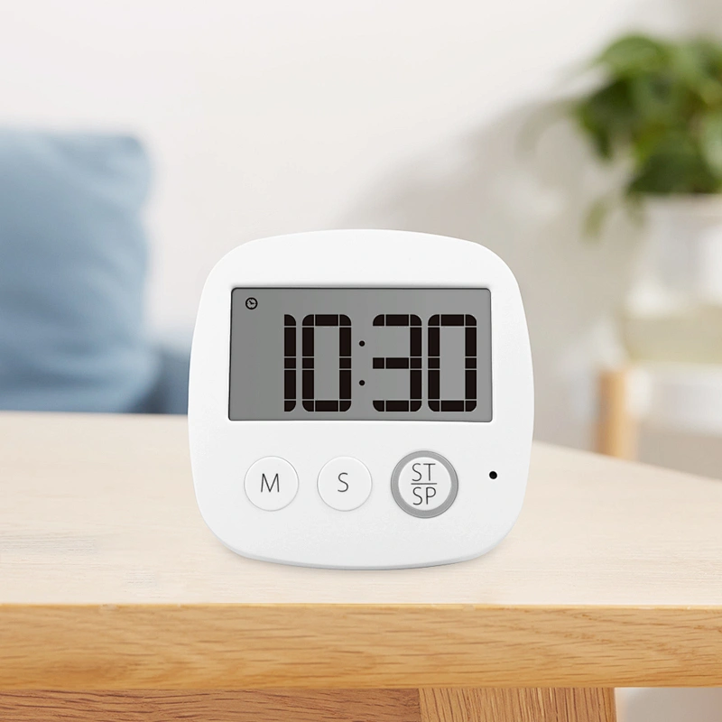 Large Display Countdown 24 Hour Lcd Digital Clock Alarm Timer HAPTIME