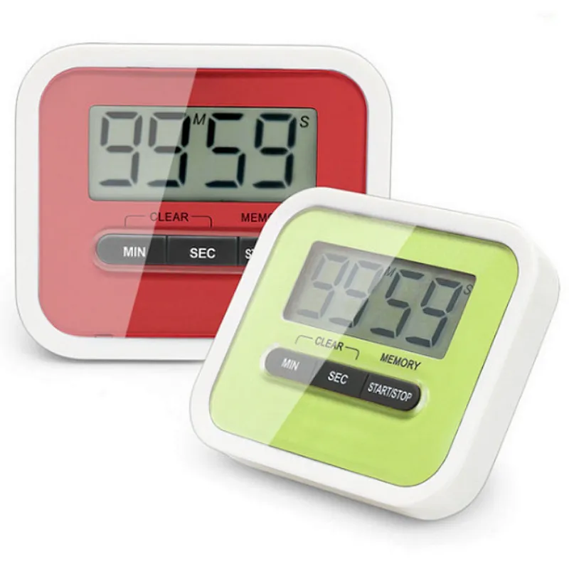 Students small cooking feeder timer lab digital lcd screen kitchen countdown timer