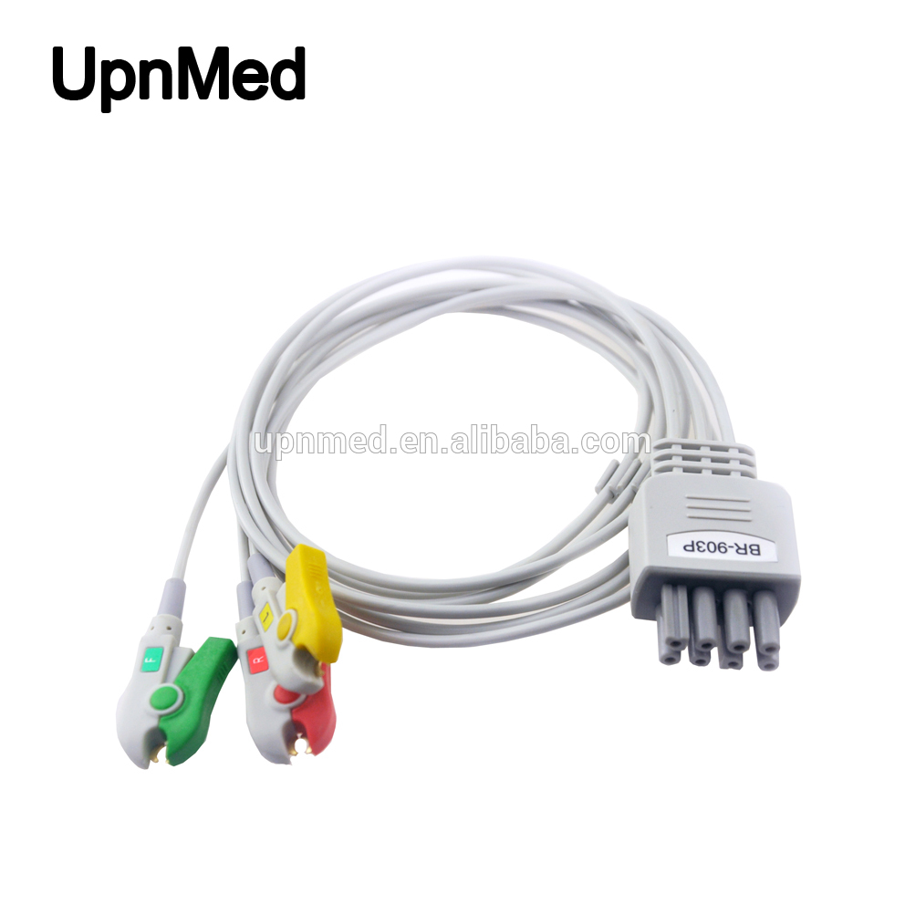 Nihon Kohden BR-903P/BR-906P 5-lead leadwires ECG Cable