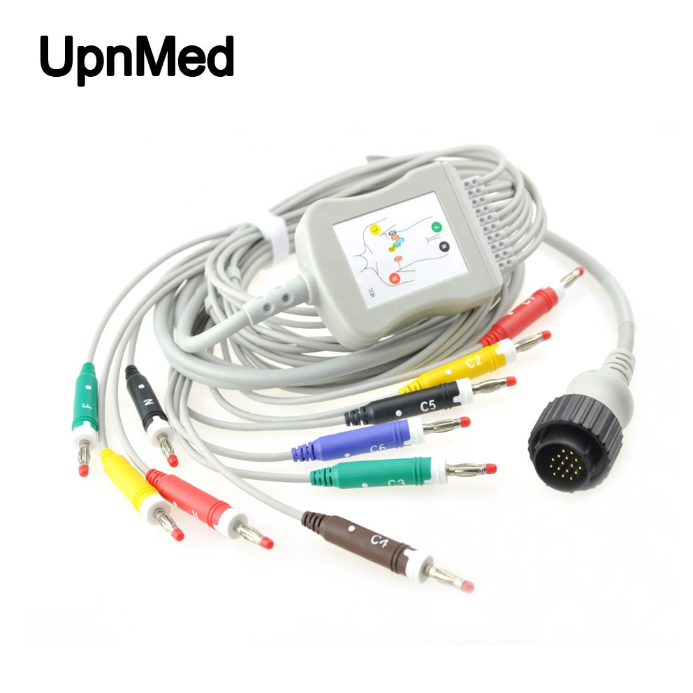 Kenz ekg cable with elctrode ecg ekg