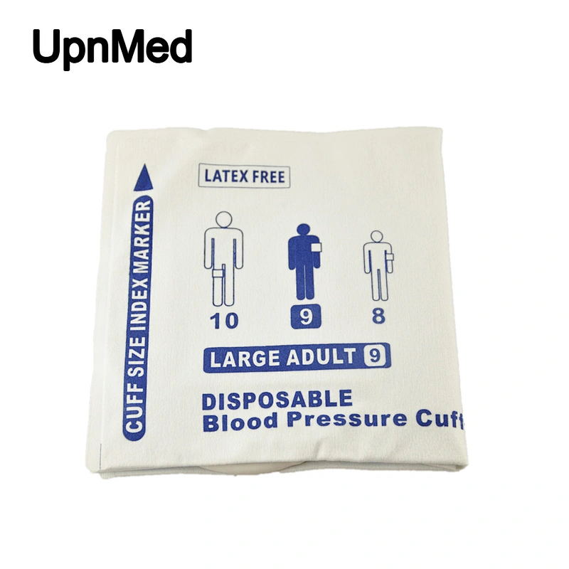 Disposable large adult blood pressure cuff