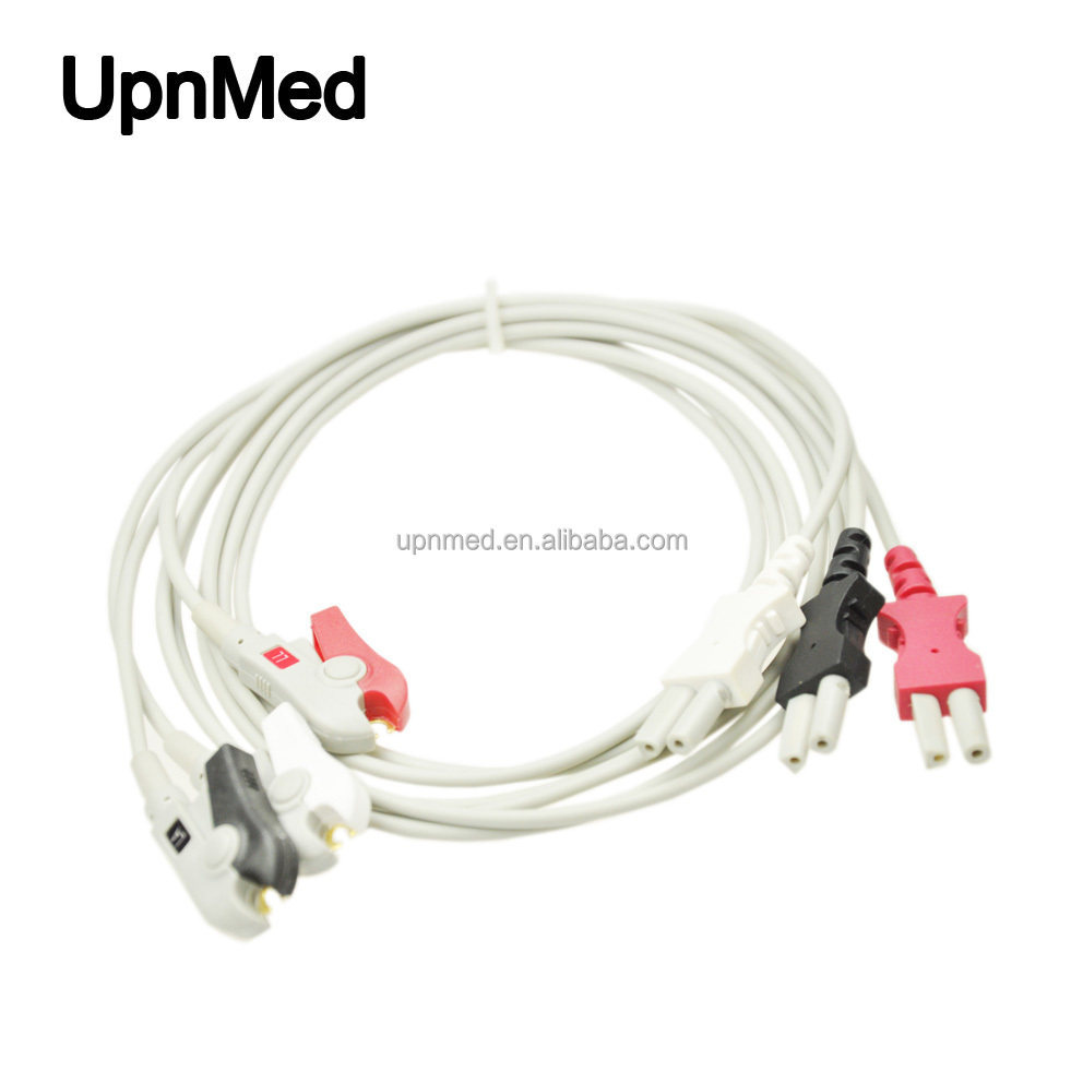 Spacelabs 3-lead ECG cable leadwires 700-0006-01