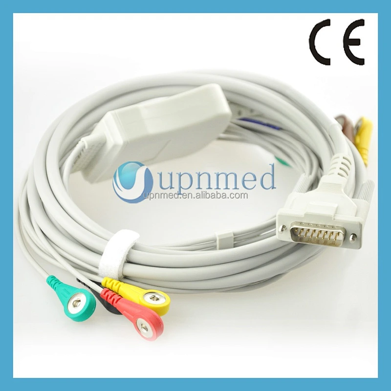Edan SE-3/SE-12 10 lead ecg cable, 15pins