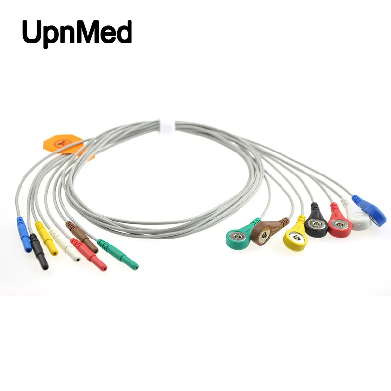 Holter One piece 7-lead ECG Cable with leadwires