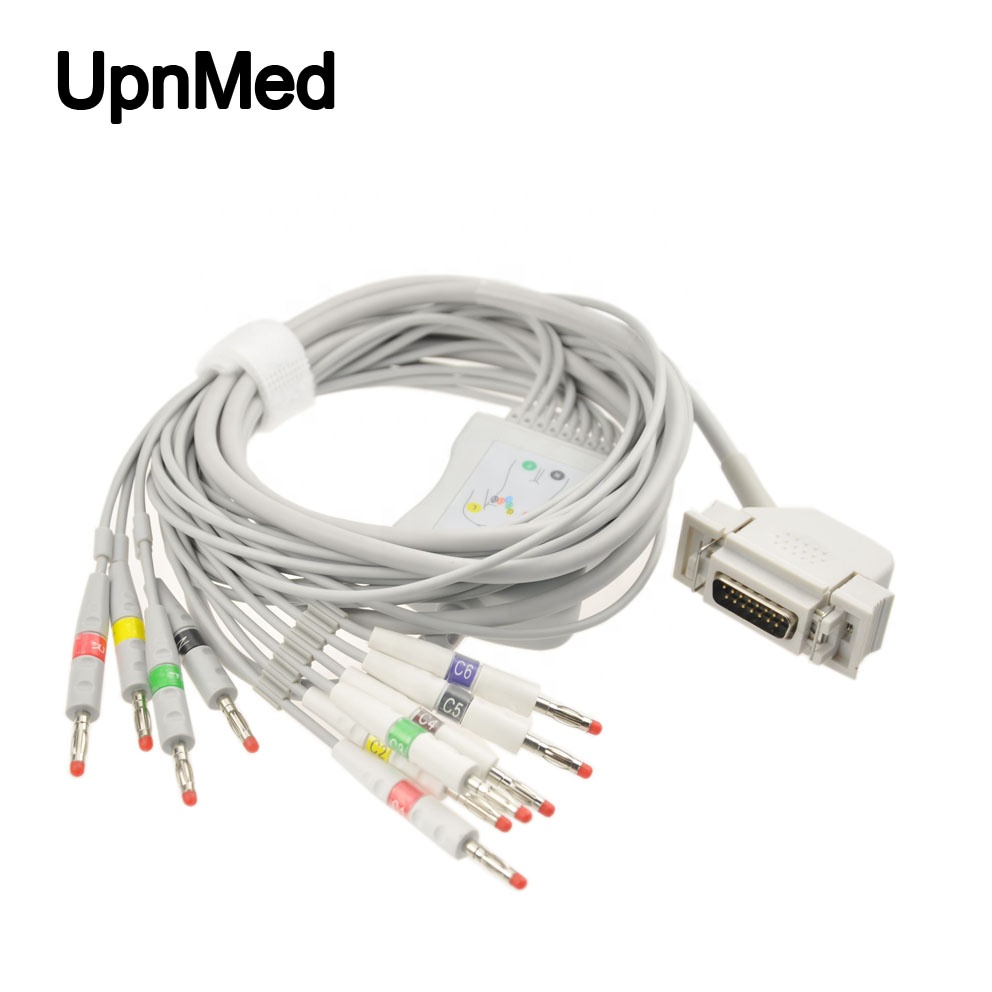 Siemens/Hellige Cardiostat 1/3T/703 10 lead ECG cable with leadwires for cardina,Cardirex Patient cable