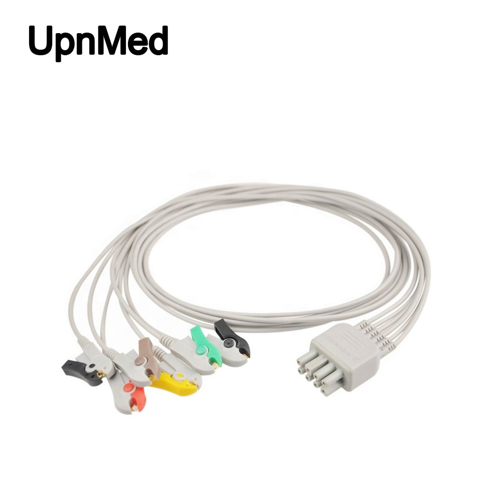 Nihon Kohden 6 lead wires ecg cable,clip,IEC