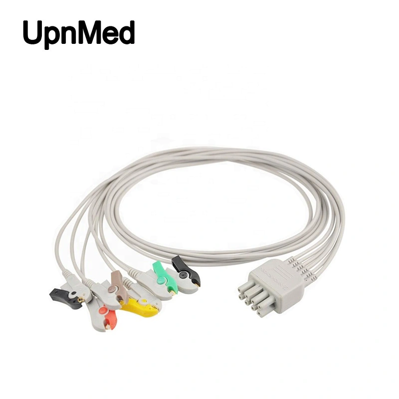 Nihon Kohden 6 lead wires ecg cable,clip,IEC