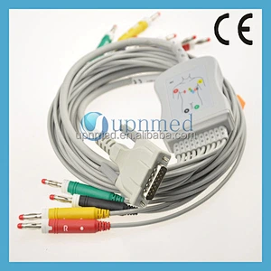 Edan SE-3/SE-12 10 lead ecg cable, 15pins