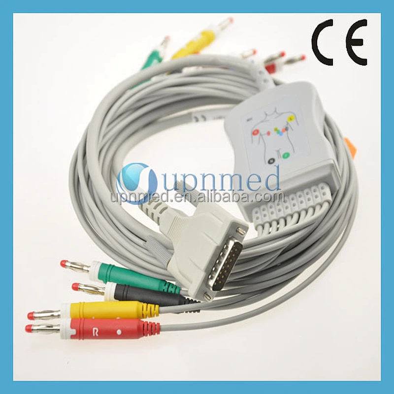 Edan SE-3/SE-12 10 lead ecg cable, 15pins