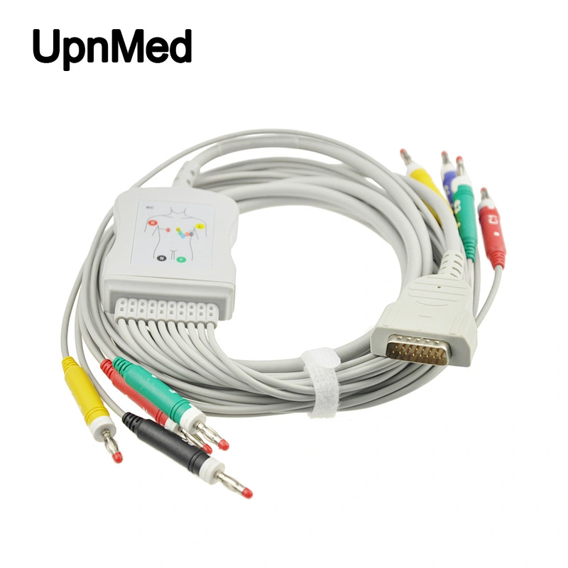 GE-Marquette MAC 1200 12 lead EKG cable with leadwires,Banana 4.0,IEC