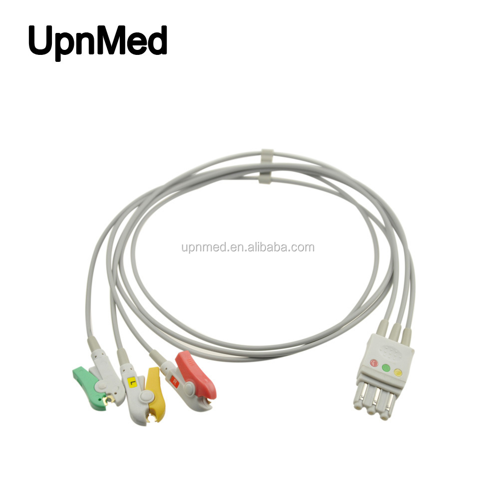 M1673A/M1672A/M1968A 3/5 Lead ECG Leadwires for ECG Cable Clip/Snap