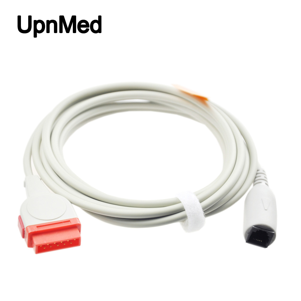 GE Marquette IBP cable to Edward transducer adapter cable for patient monitor