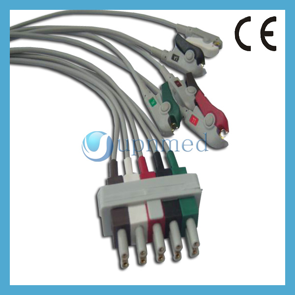 For philips 5lead ecg Patient Monitor cable, Grabber/Clip