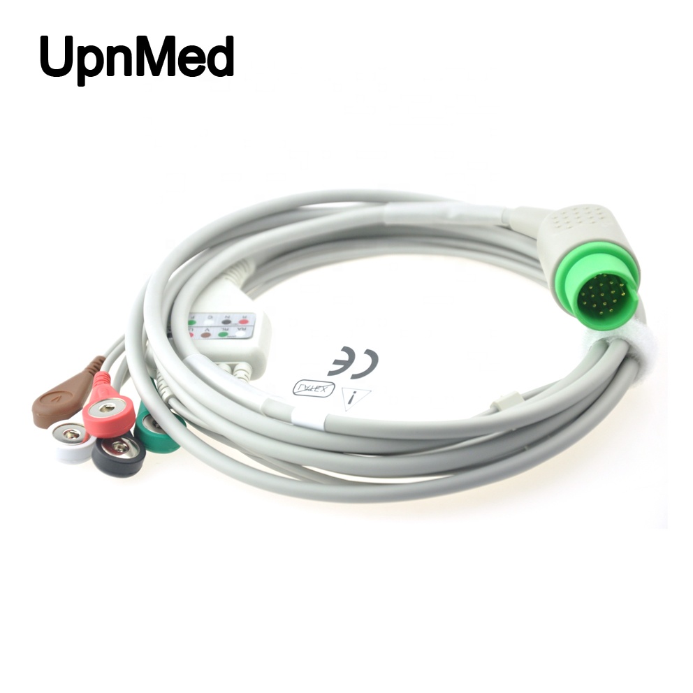 tronicMed lifepak11 3 lead ecg cables with leadwires,snap