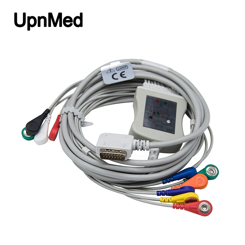 Cardioline/Kenz PC-104 ekg cable with leadwires