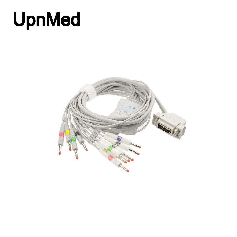 cardiostat1 one piece 10lead EKG Cable with leadiwires,Banana Pin