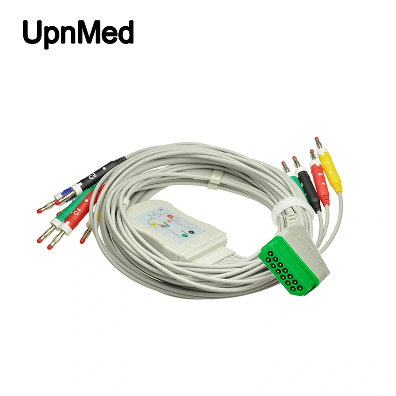 Nihon Kohden10 lead EKG cable with clip leadwires .12 pin