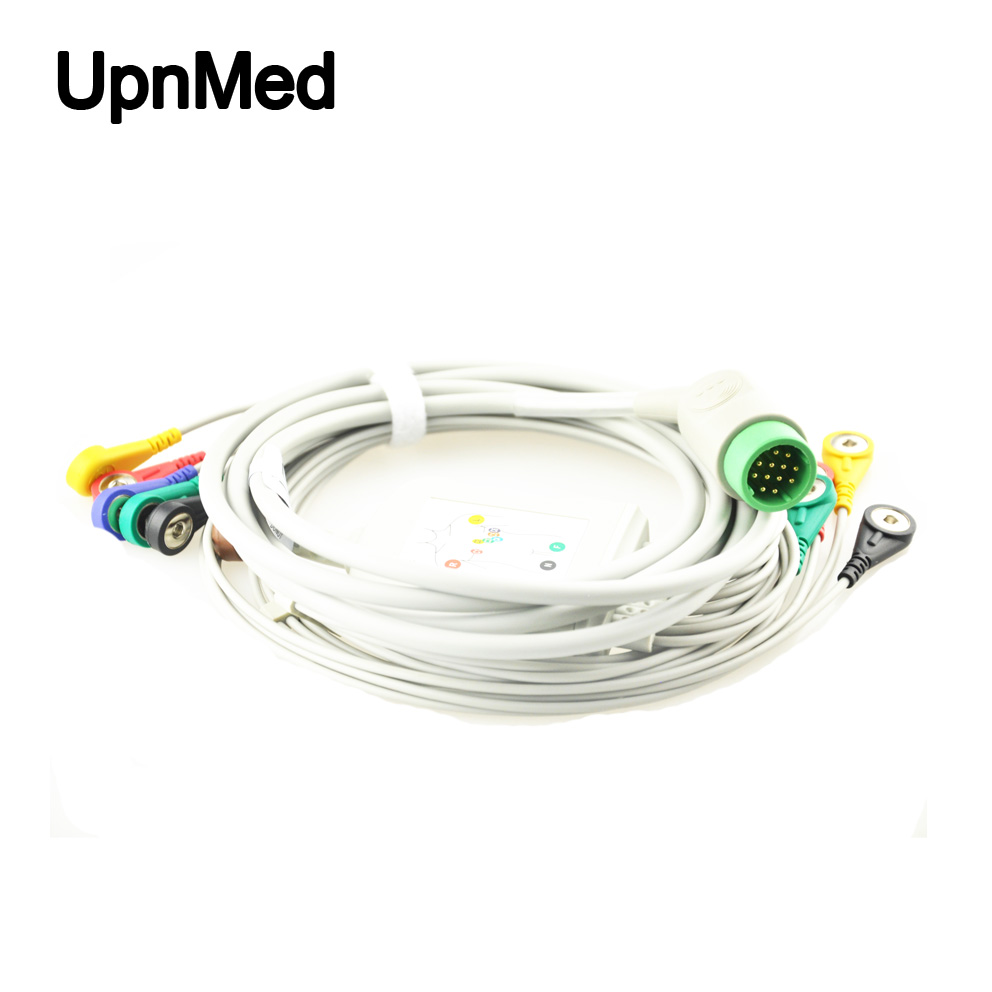 Medtronic Physio-Control Lifepak12 10 lead ECG Cable with leadwires,12pin,stress cable