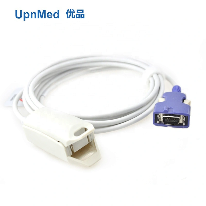 Fukuda Denshi DS7100-DS7300  pulse oximeter reusable Spo2 Sensor adult finger clip,14 pin