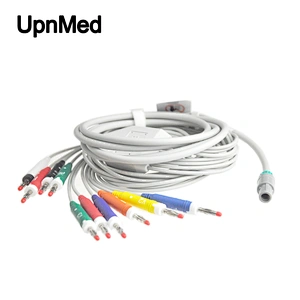 Welch Allyn SE-PC-AHA-CLIP ECG cable with leadwires banana