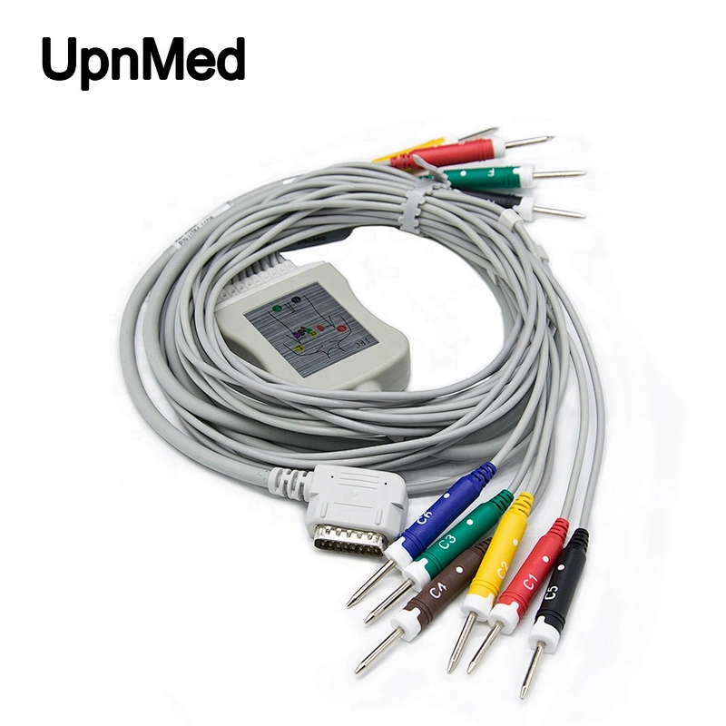 Cardioline/Kenz PC-104 ekg cable with leadwires