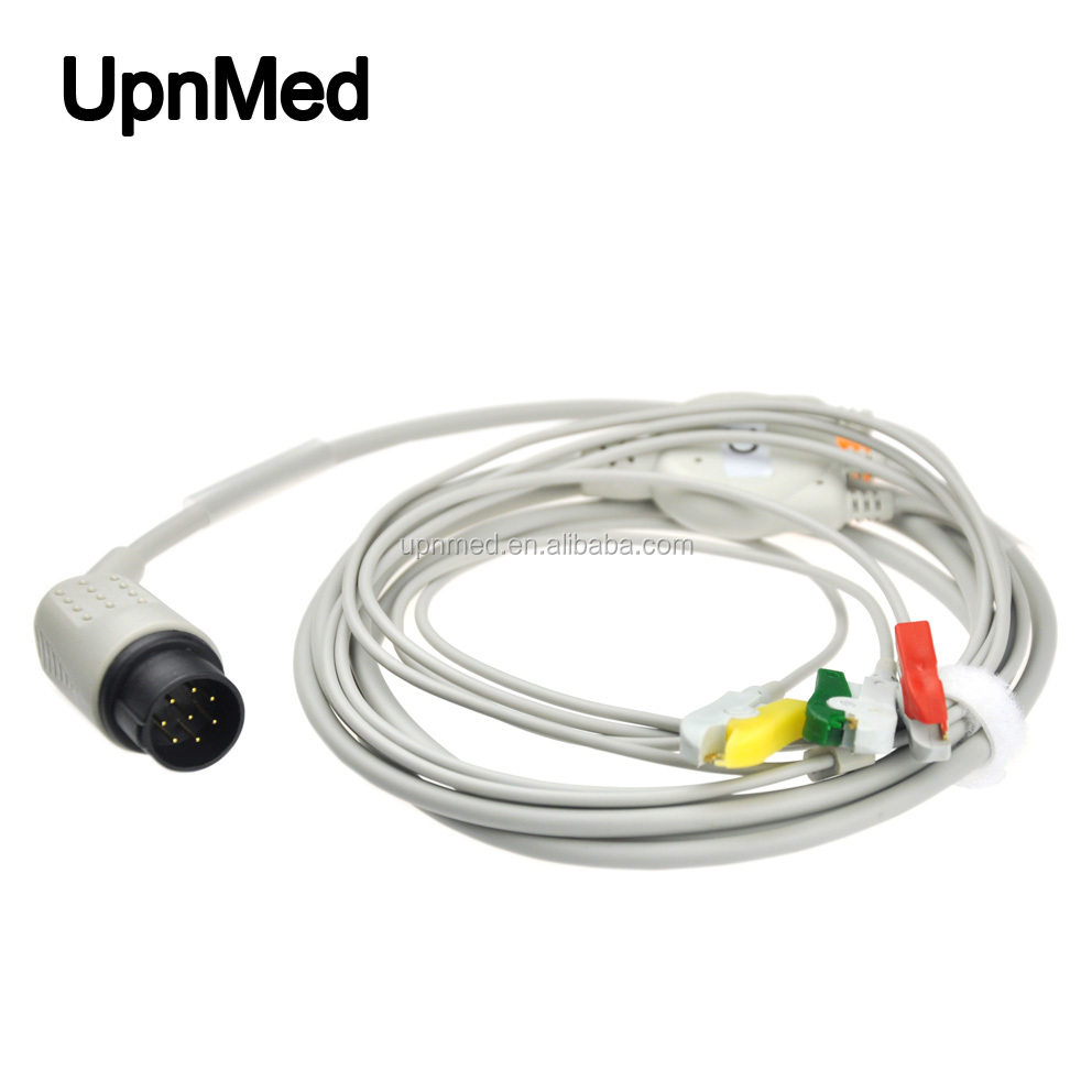 Nihon kohden 3 lead ecg cable for BSM-7105K 8 pin