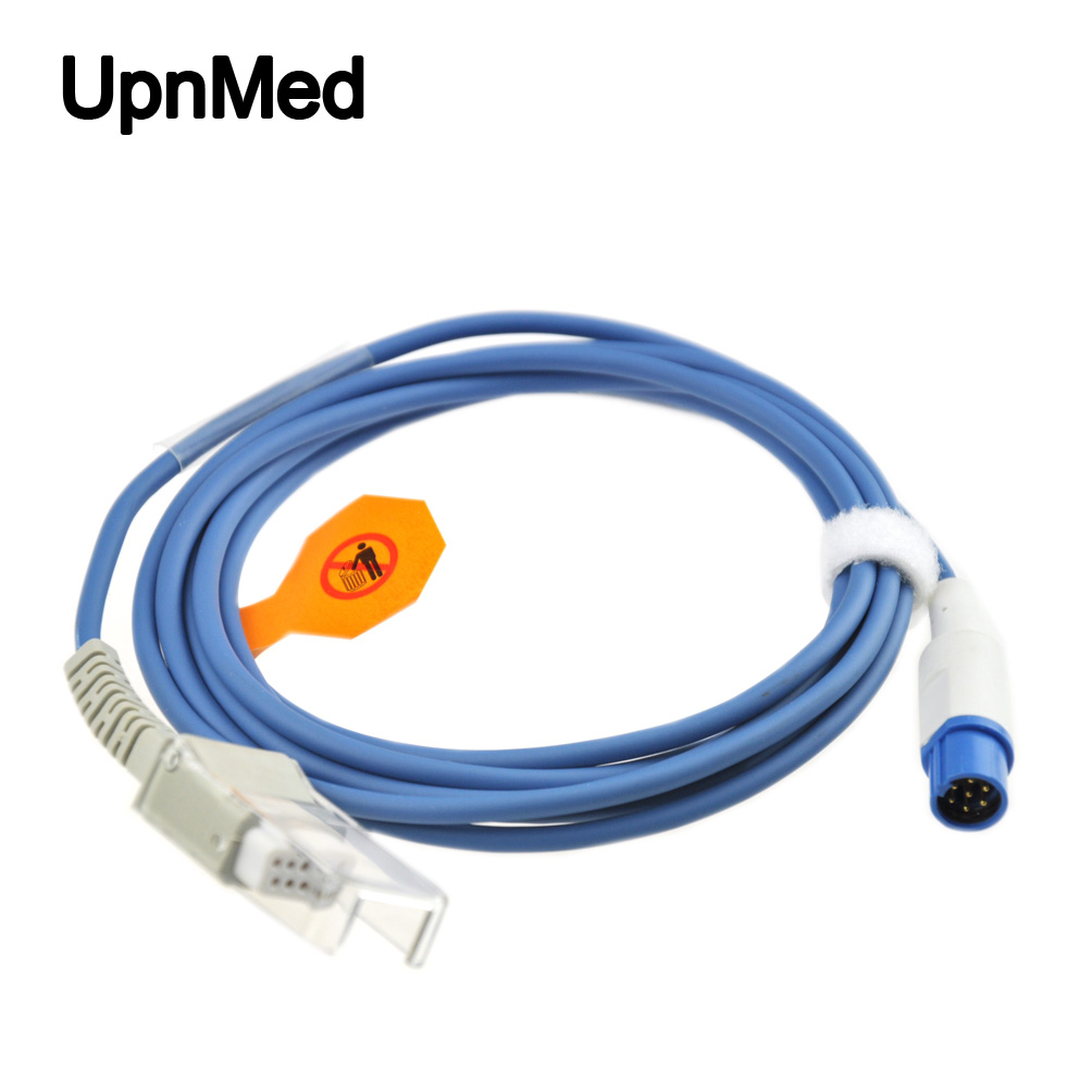 Drager SpO2 Adapter Cable Siemens SpO2 Adapter Cable 7pin DB9 Nellcor SpO2 Sensor 2.4m Patient Monitor Accessories