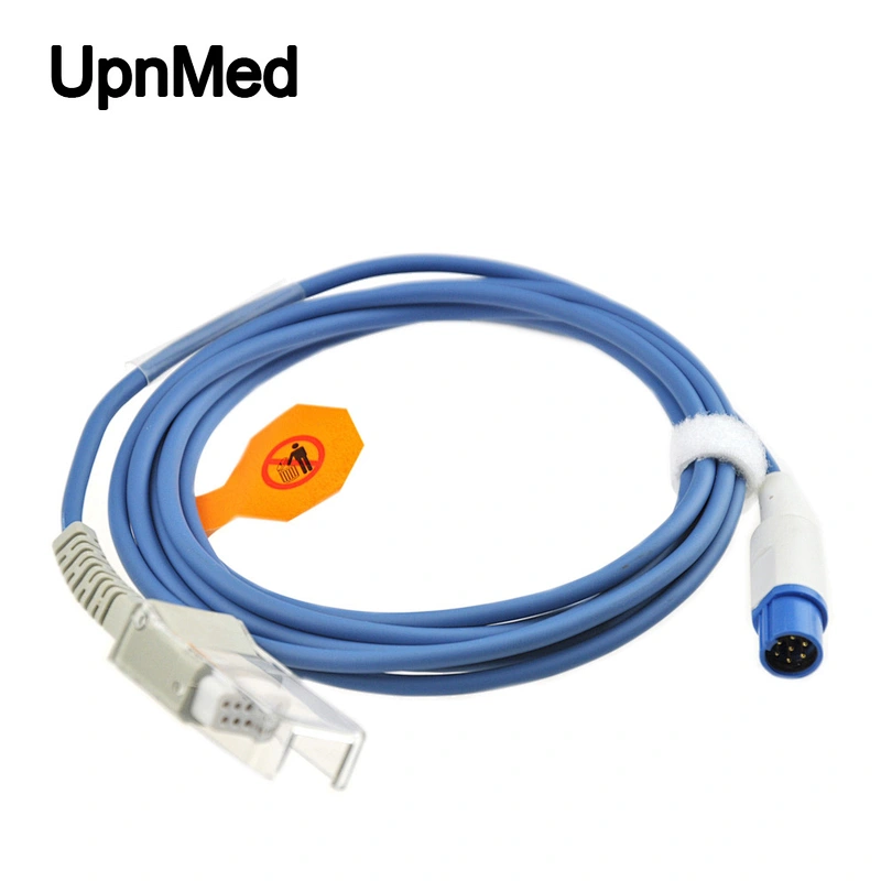 Drager SpO2 Adapter Cable Siemens SpO2 Adapter Cable 7pin DB9 Nellcor SpO2 Sensor 2.4m Patient Monitor Accessories
