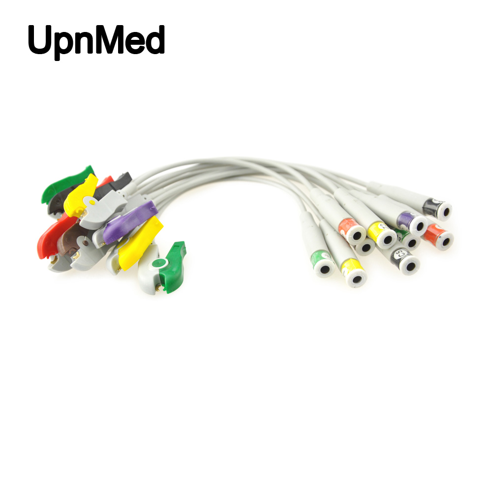 ECG Electrode Adapter cable for Schiller, Edan, Bionet ekg cable