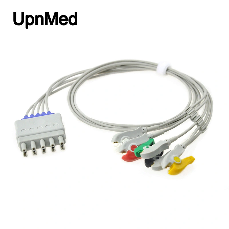 M1623A 5 leads ecg cable with leadwires,grabber/clip