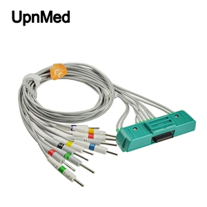 Cardisuny Alpha 1000 ekg cable one-piece 10-Lead EKG cable with leadwires