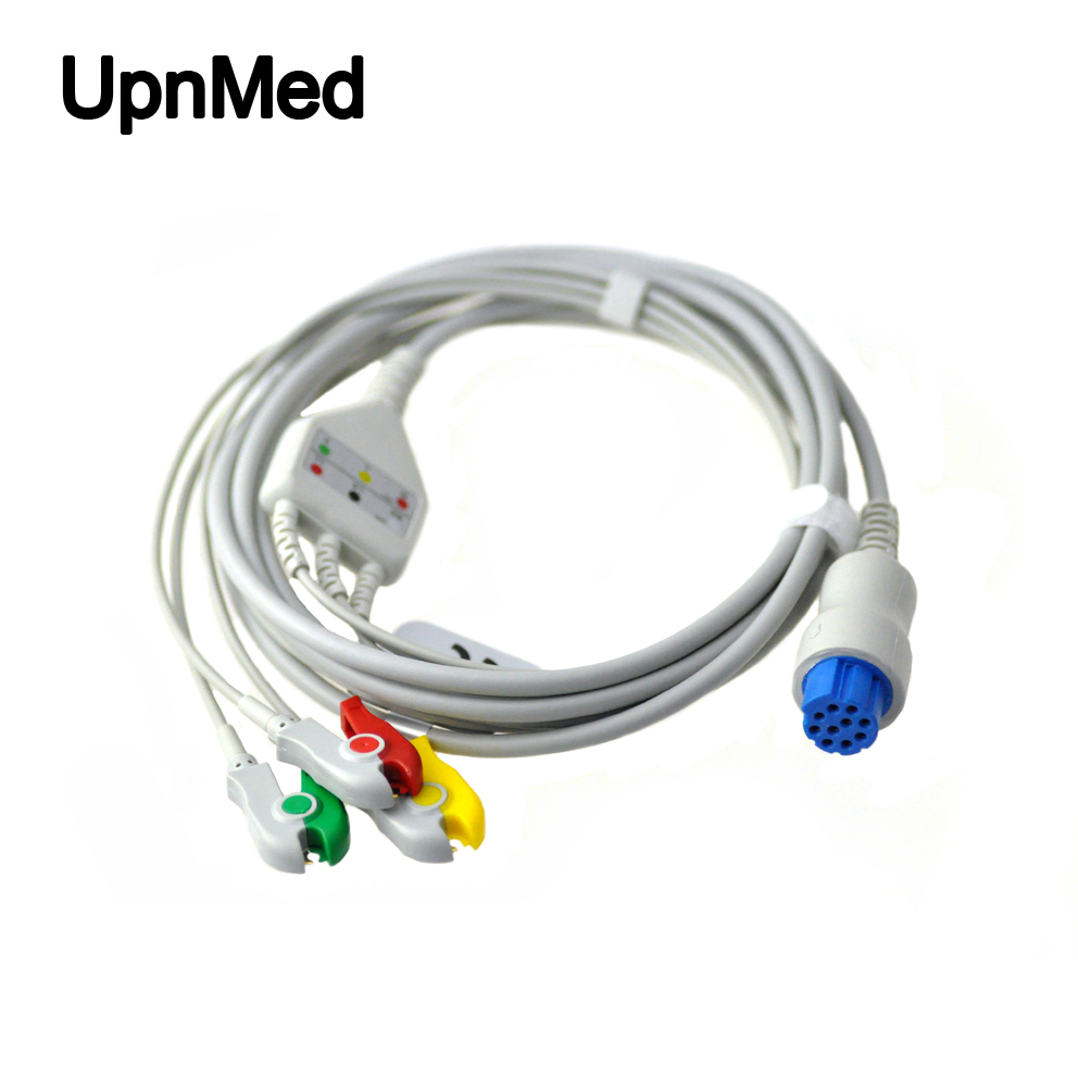 Innomed CardioAid 200B ecg cable, 3lead, clip, IEC