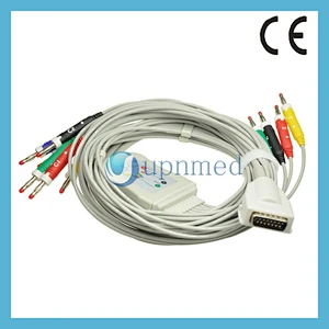 Burdick Eclipse ecg cable,banana plug medical cable,IEC