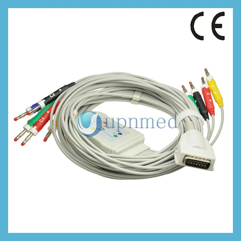 Burdick Eclipse ecg cable,banana plug medical cable,IEC
