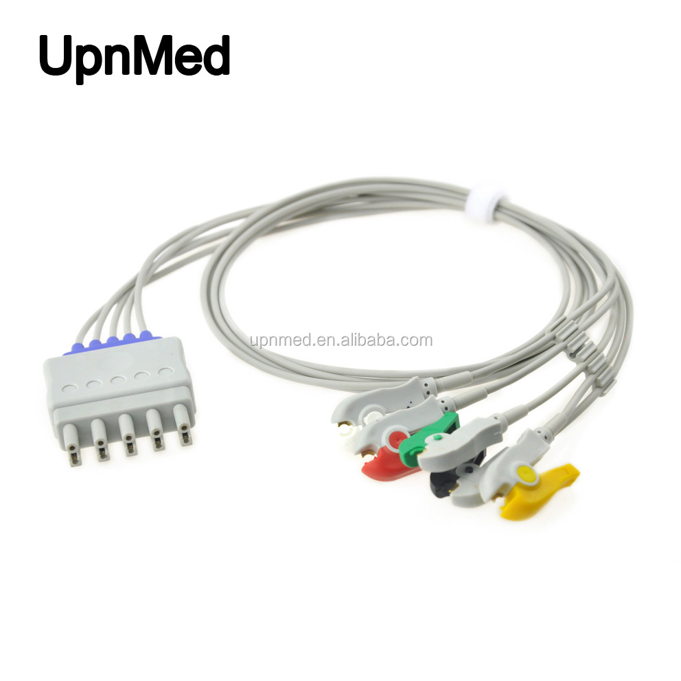 AA style 5 lead wires set, clip/snap