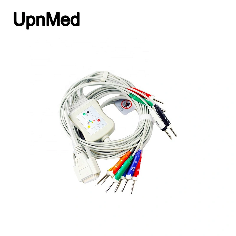 Cardisuny Alpha 1000 ekg cable one-piece 10-Lead EKG cable with leadwires