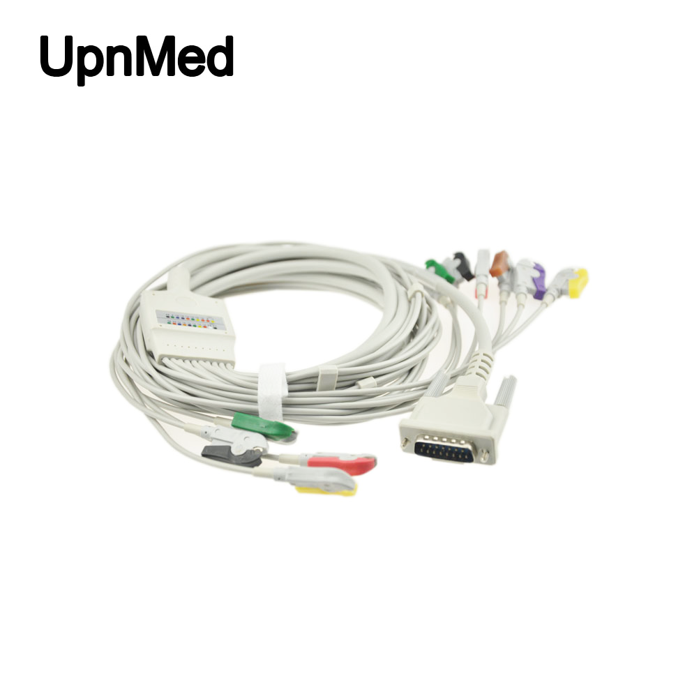 Schiller AT1/CS6/CS12 7lead EKG Cable with leadwires ,banana type