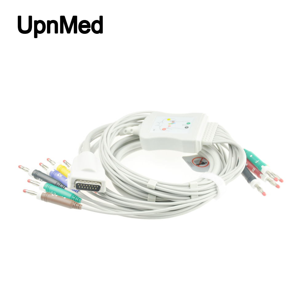 Burdick ten lead ekg cable, DB15 pin