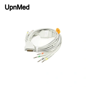 GE-Marquette MAC 1200 12 lead EKG cable with leadwires,Banana 4.0,IEC