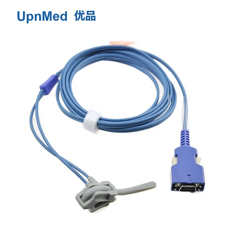 Fukuda Denshi DS7100-DS7300  pulse oximeter reusable Spo2 Sensor adult finger clip,14 pin