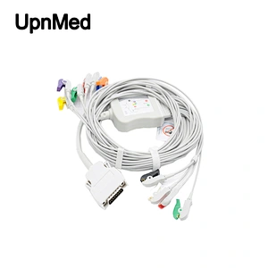 Mortara ELI 350 ten lead ekg cable,15pins, Banana4.0mm