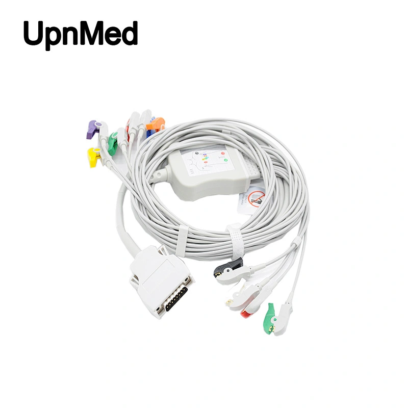 Mortara ELI 350 ten lead ekg cable,15pins, Banana4.0mm