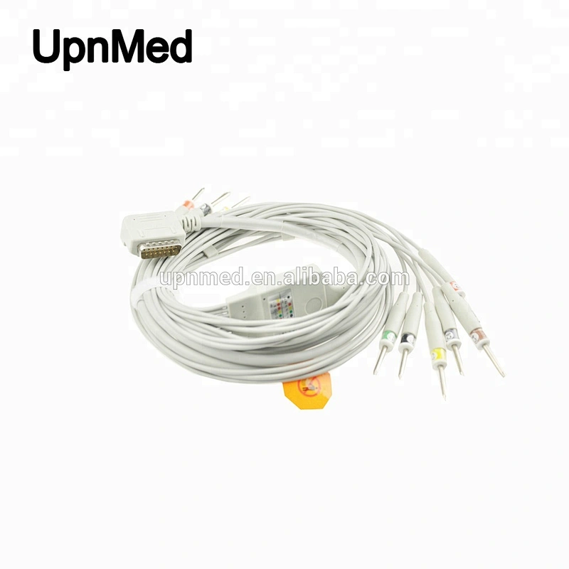 kenz ecg 108 ecg patient cable 10 lead EKG cable with leadwires