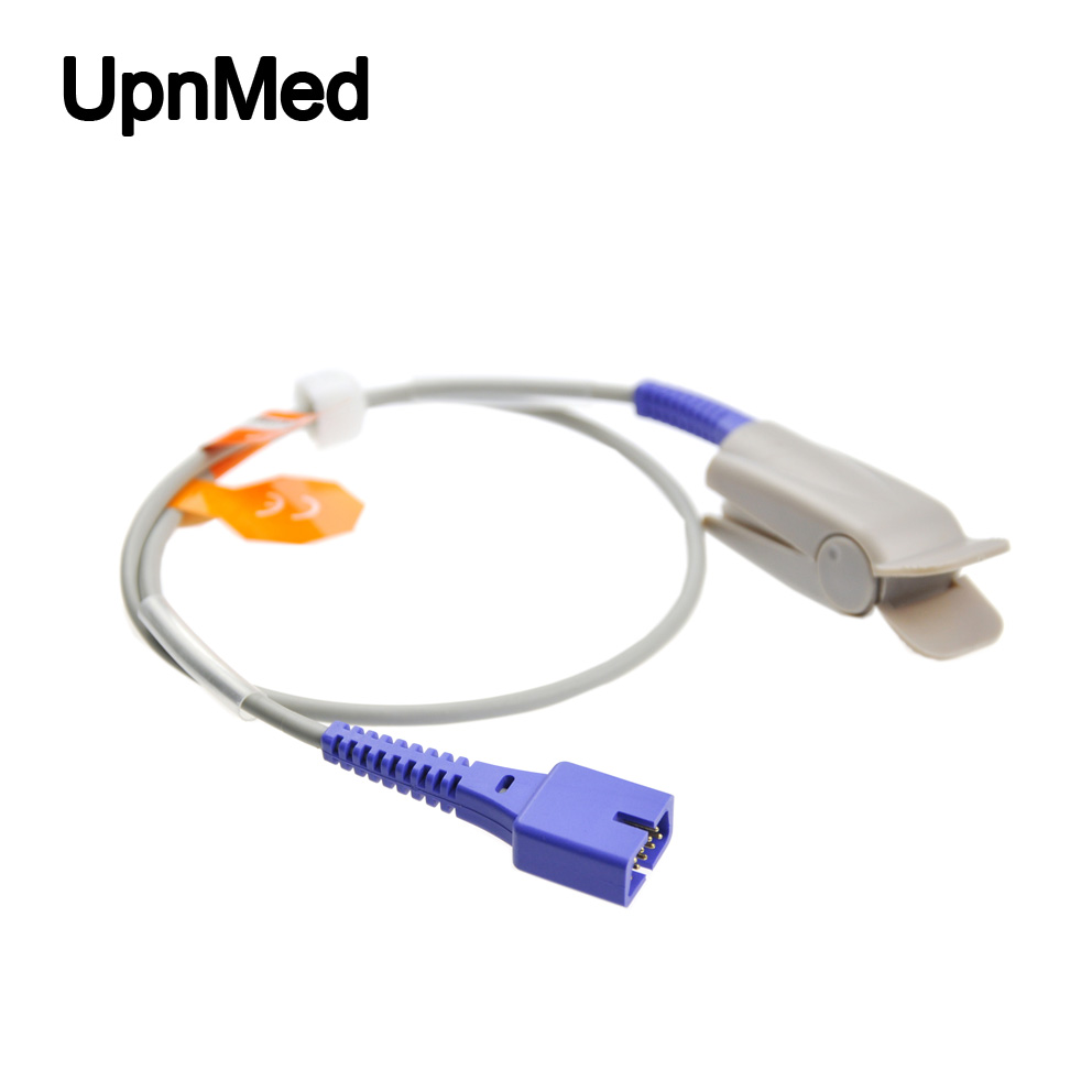 Nellcor Oximax DS-100A adult finger clip spo2 sensor, 9pins,