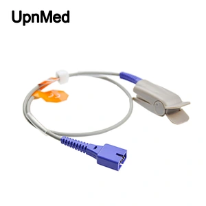 Nellcor Oximax DS-100A adult finger clip spo2 sensor, 9pins,