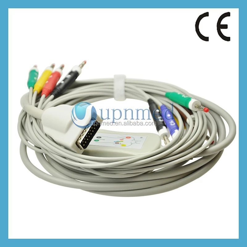 Burdick Eclipse ecg cable,banana plug medical cable,IEC