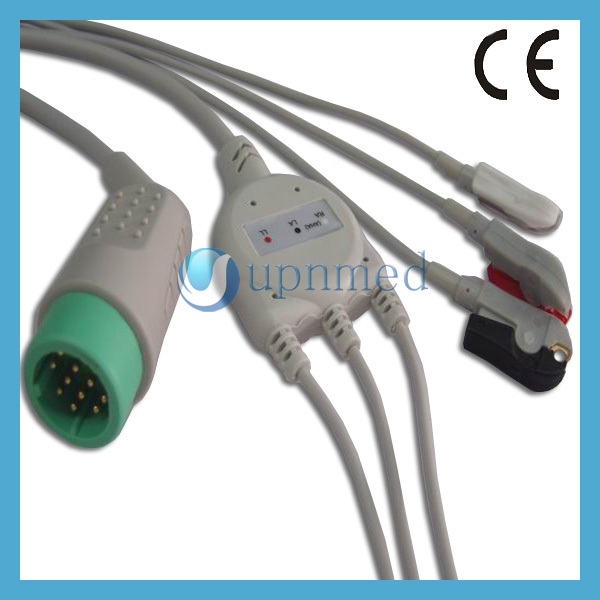 Medtronic Lifepak 20E 3lead ECG Cable with leadwires,12pins